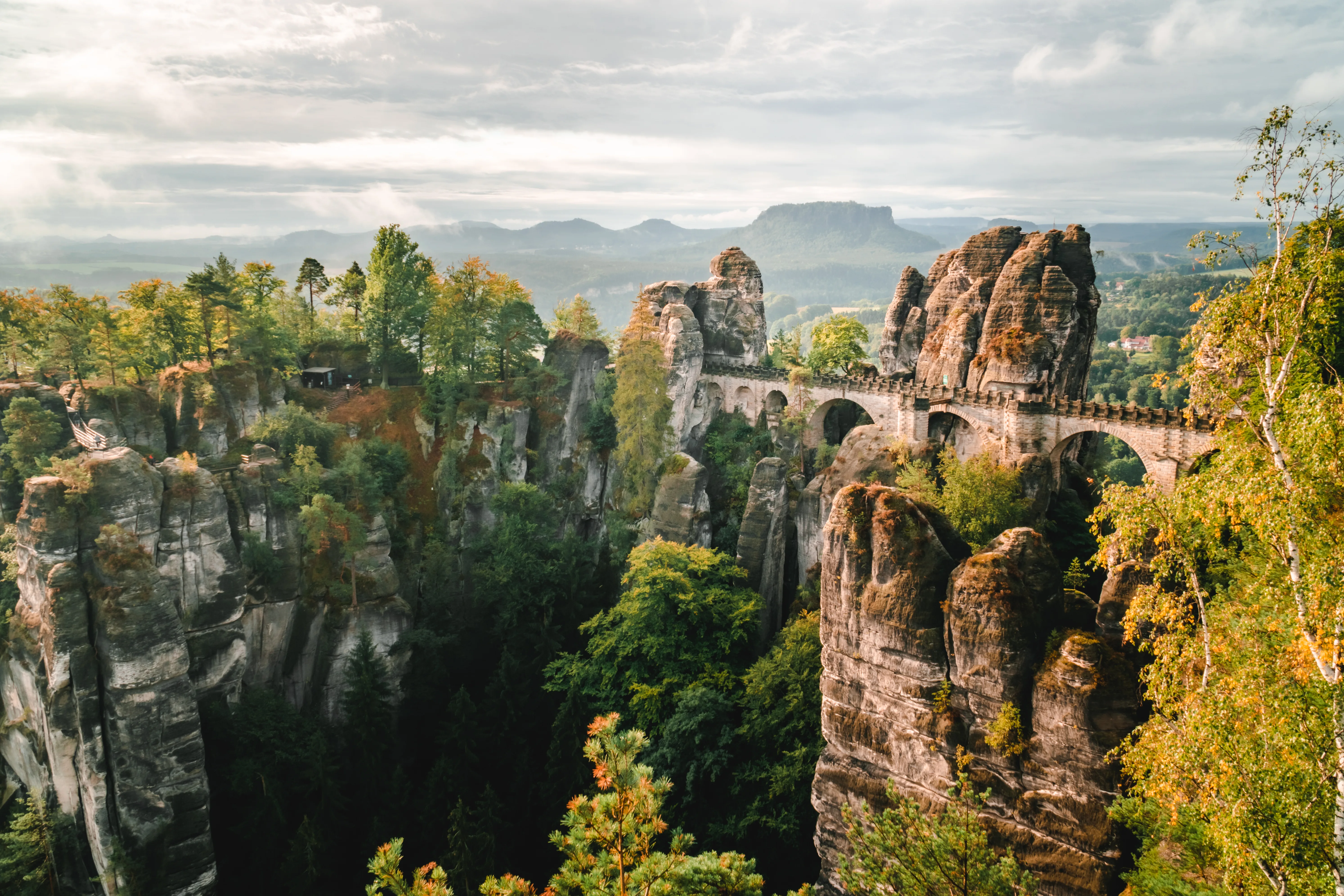 Die Basteibrücke in der Sächsischen Schweiz