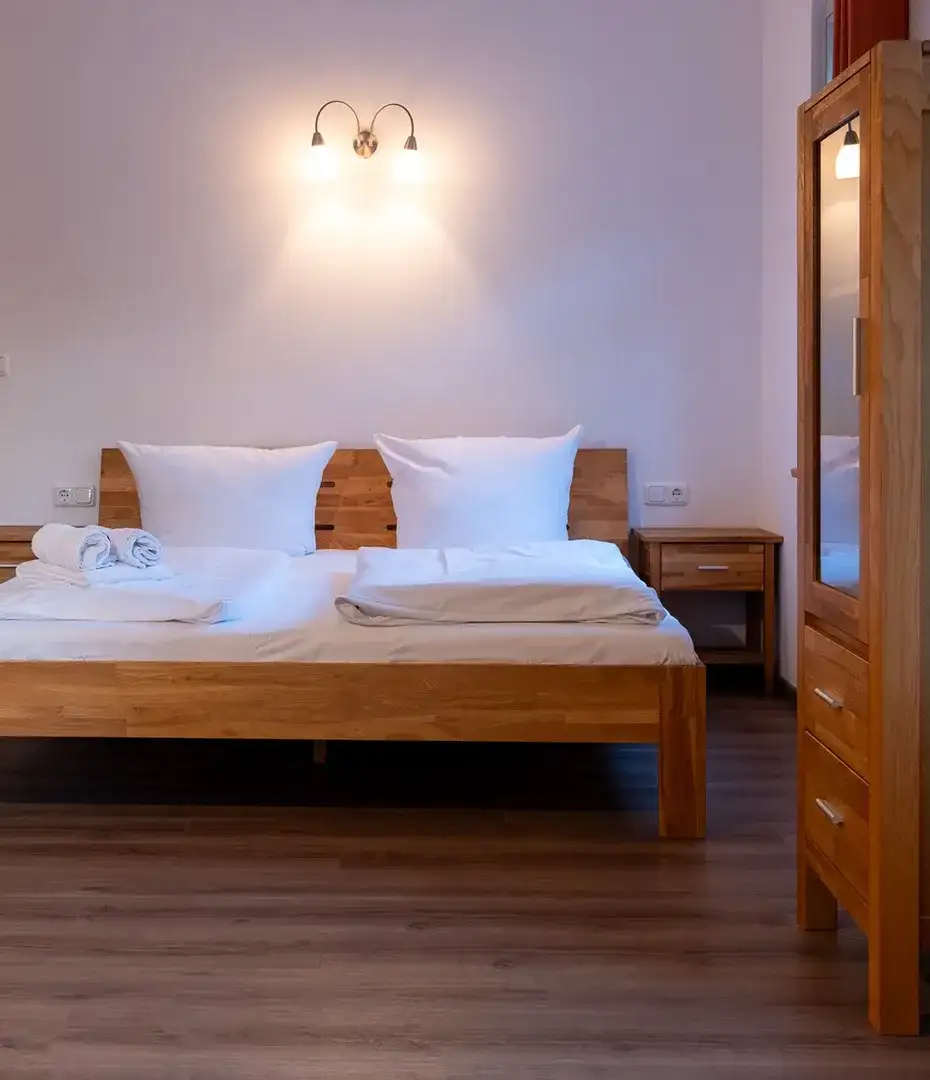 Ferienwohnung kutscherhaus schlafbereich